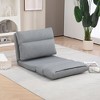 NicBex Convertible Sleeper Chair,Modern Folding Sofa Bed with 6 Position Adjustable Backrest,Modern Couches with Pillows  for Living Room,Gray - 2 of 4
