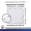 Filter King 15.5x29x1 Air Filter | 4-PACK | Carbon MERV 8 HVAC Pleated A/C Furnace Filters | MADE IN USA | Actual Size: 15.5 x 29 x .75" - 2 of 4