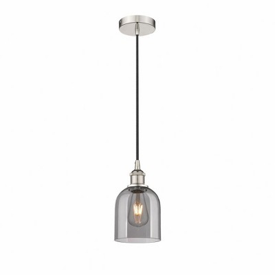Bella - 1 Light Cord Hung Mini Pendant In Industrial Style-9.5 Inches Tall and 5.5 Inches Wide