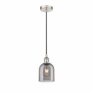 Bella - 1 Light Cord Hung Mini Pendant In Industrial Style-9.5 Inches Tall and 5.5 Inches Wide - 1 of 1