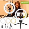 iMountek"9" Dimmable LED Ring Light with Adjustable Tripod & Phone Holder for Selfie, Video & Makeup"White - 3 of 4