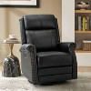 Irene 30.5 Wide Genuine Leather Manual Recliner with Rolled Arms| ART OF LIVING DESIGNS - 2 of 4