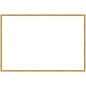 Amanti Art Paige White Gold Framed Dry Erase Magnetic Board - 1 of 4