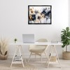 Stupell Industries Navy & Gold Abstraction Black Framed Floater Canvas Wall Art - 2 of 4