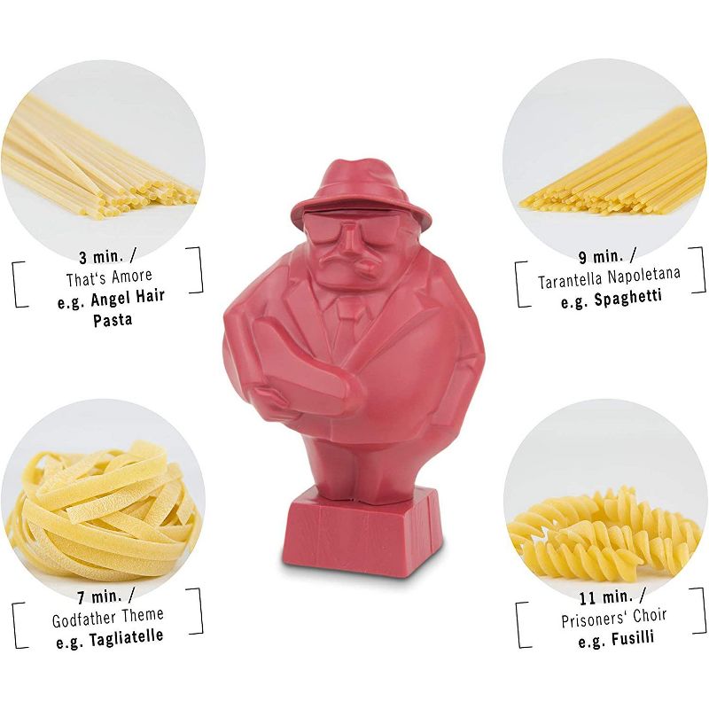 Brainstream Al Dente The Singing Musical Floating Pasta Timer, Red, 4 of 8