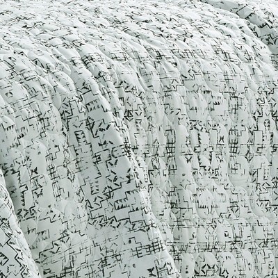 Cullen Queen Organic Cotton Geometric Bedspread Set