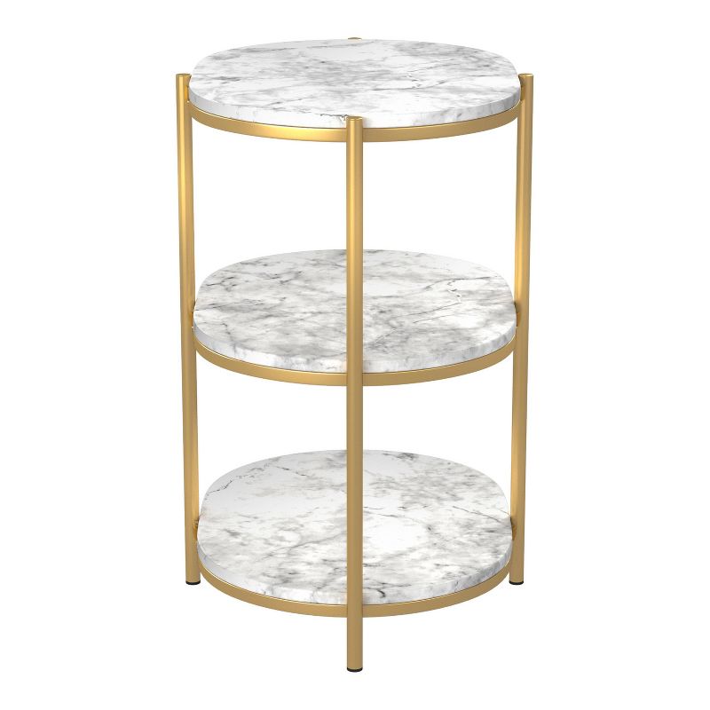 Crail Faux Marble Top Side Table - miBasics, 4 of 8