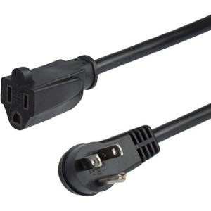 StarTech.com - Power Extension Cord - Right Angle NEMA 5-15P to NEMA 5-15R - 1 of 2