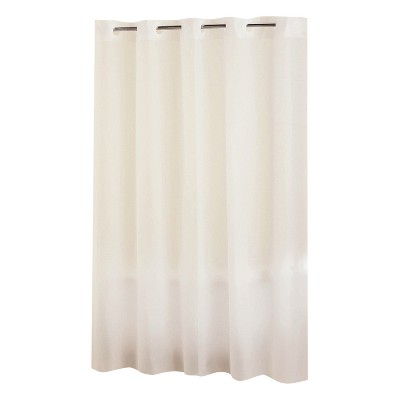 Frosty PEVA Solid Shower Curtain White - Hookless
