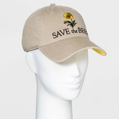 Smithsonian Women's Save the Bees Baseball Hat - Beige One Size