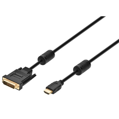 Monoprice Video Cable - 6 Feet - Black | 28AWG HDMI to M1-D Ferrite cores - image 1 of 4