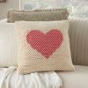 Mina Victory Loop Heart 18" x 18" Indoor Throw Pillow - 2 of 4