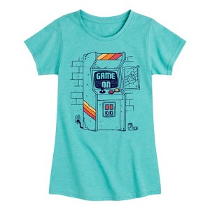 Girls' - Instant Message - Arcade Scene Fitted Short Sleeve Graphic T-Shirt - 1 of 4
