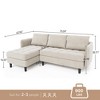 75.5 inch L Shaped Sectional Sofa with Storage, 4 Seat Modular Sofa Sectional Couches, Comfy Deep Seat Couch Bed - 2 of 4