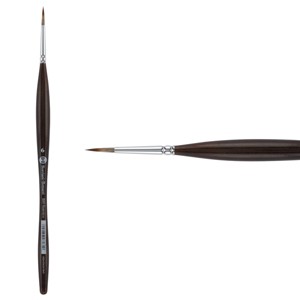 Borciani e Bonazzi UNICO Synthetic Mongoose Artist Paint Brush - Series 800 Round - Size #6 - Watercolors, Oil & Acrylic Paint - Handcrafted in Italy, - 1 of 4