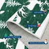 Christmas Area Rug, Reindeer Print Washable Soft Carpet with Non Slip Backing, Low Pile Stain Resistant Floor Mat for Living Room, Bedroom - 3 of 4