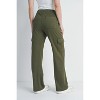 Hello Miz Women's Straight Leg Maternity Cargo Pants - 3 of 4