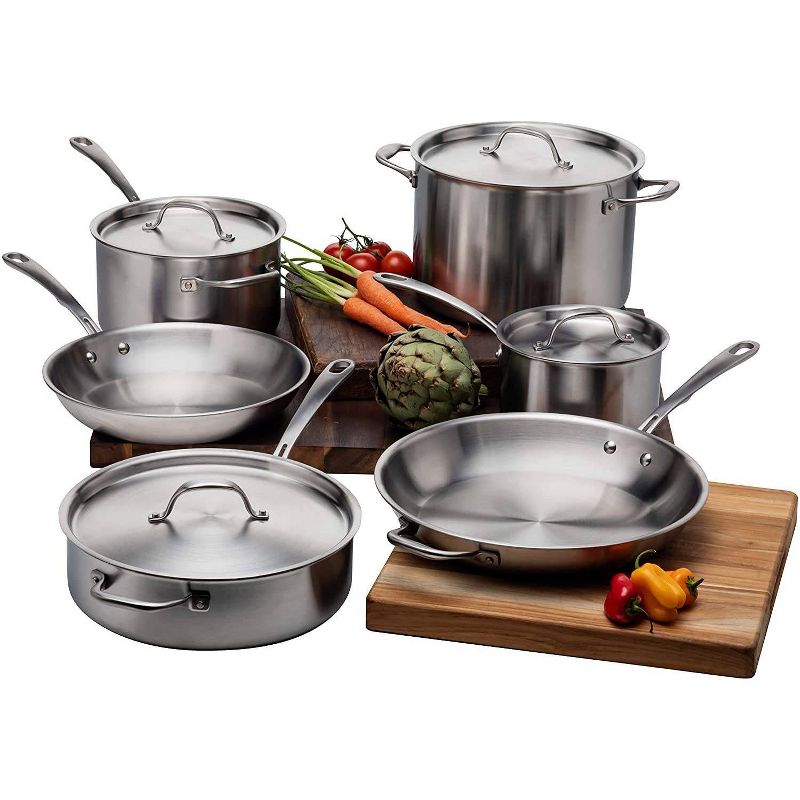 Cuisinart French Classic 10pc Stainless Steel Tri-Ply Cookware Set - FCT-10, 3 of 11