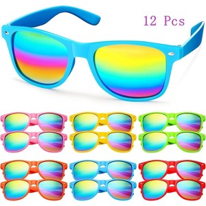 Joyfy 12 Pcs Kids Sunglasses Party Favors bulk, Neon Sunglasses with UV Protection for Children. Pool Party Favors, Goody Bags for kids Birthday - 1 of 4