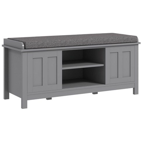 Corner shoe bench online storage