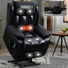 CLIHOME Dual Motor Infinite Position Electric Genuine Leather Power Lift Recliner Chair with 8-Point Vibration Massage & Lumbar Heating - 2 of 4