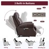 Bestier Genuine Leather Power Lift Recliner Chair with USB Port, Luxury Rocker Glider Recliners Sofa with Massage for Living Room Bedroom Home Theater - 4 of 4