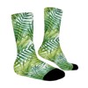 Watercolor Tropical Palm Leaves Women Printed Crew Socks Funny Funky Socks Soft Polyester Novelty Gifts for Artists Men - 3 of 4