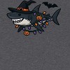 Rerun Island Men Halloween Witch Shark Short Sleeve Graphic Cotton T-Shirt - 2 of 4
