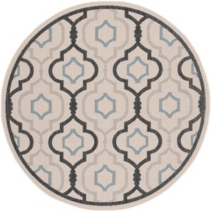 Courtyard Brookstone CY7938 UV & Stain Resistant Non-Shedding Power Loomed Indoor/Outdoor Rugs - Safavieh - 1 of 4