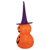 Northlight 30" Pop Up Lighted Tinsel Stacked Jack-O-Lanterns Halloween Decoration - 3 of 4