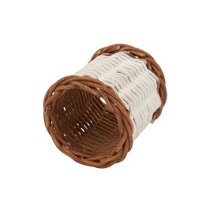 Saro Lifestyle Earthy Charm Two-Tone Rattan Napkin Ring (Set of 4) - 1 of 4
