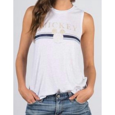 Women's Gold Mickey Muscle Tank - DAVID LERNER