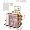 Cash Register Playset 48PCS with Toy Coffee Machine, Pretend Money, Calculator, Scanner, Credit Card Play Food - 3 of 4