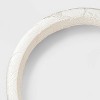 Padded Textured Satin Floral Hair Headband - A New Day™ Ivory - 3 of 3