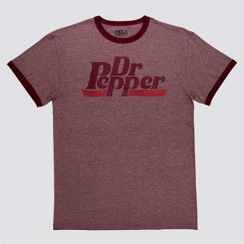 Men's Dr Pepper Short Sleeve Graphic T-Shirt - Burgundy