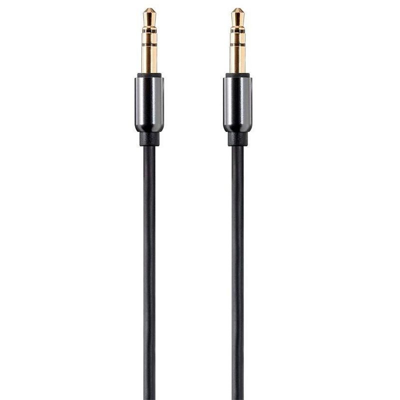 Monoprice Audio Cable - 1 Feet - Black | Auxiliary 3.5mm TRS Audio Cable, Slim Design Durable Gold Plated - Onyx Series, 1 of 6