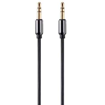Monoprice Audio Cable - 15 Feet - Black | Auxiliary 3.5mm TRS Audio Cable, Slim Design Durable Gold Plated - Onyx Series