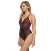 Jezebel by Felina Women's Henny Micro & Lace Bodysuit - 2 of 3