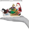 Old World Christmas Santa'S Dog Sled Blown Glass Holiday Ornament - 3 of 4