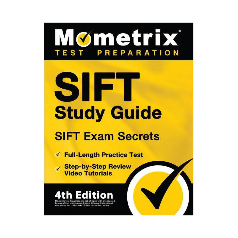 SIFT Study Guide - SIFT Exam Secrets, Full-Length Practice Test, Step-by Step Review Video Tutorials - by  Matthew Bowling (Paperback), 1 of 2