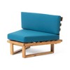 Maggift Patio Seating Sets Outdoor, Featuring Unique Design, Ideal for Chats, Perfect for Gardens, Living Spaces, Blue, 40.25"*28.75"*26.75" - 4 of 4