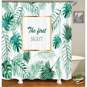 The First Sight Shower Curtains for Bathroom Waterproof Fabric Bath Curtain Durable Soft Stylish Bathroom Decor 72x72 Inch - 1 of 1