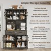 Buenhomino 71" Kitchen Pantry Cabinet with Power Outlet, Large Kitchen Storage Cabinet with Door & Shelves & 2 Drawers, Tall Farmhouse Hutch - 3 of 4