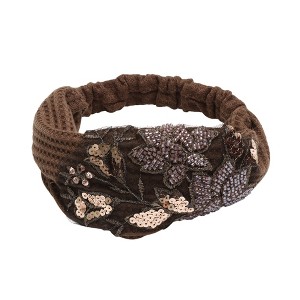 Unique Bargains Women's Rose Wide Headband 1 Pc - 1 of 4