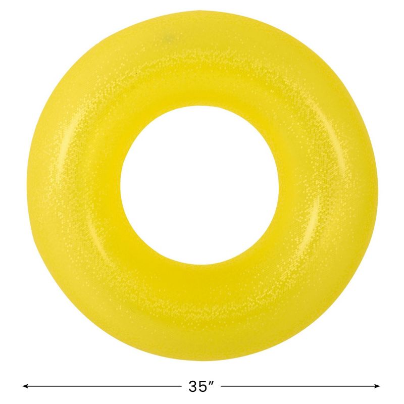Pool Central Inflatable Inner Tube Pool Float - 35" - Yellow, 4 of 8