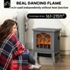 SEVOBAL Indoor Fireplaces Chic Electric Fireplace Stove Retro Style for Cozy Trendy Home Interiors, Grey, 14.8"*9"*17.3" - 4 of 4
