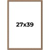 PosterPalooza | Slim Profile Gold Picture Frame - UV Acrylic, Foam Board Backing, Hanging Hardware - 2 of 4