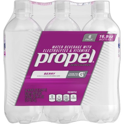 Propel Zero Berry Nutrient Enhanced Water - 6pk/16.9 Fl Oz Bottles : Target