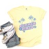 Simply Sage Market Summer Vibes Palm Trees Floral Garment Dyed Tee - 3 of 4