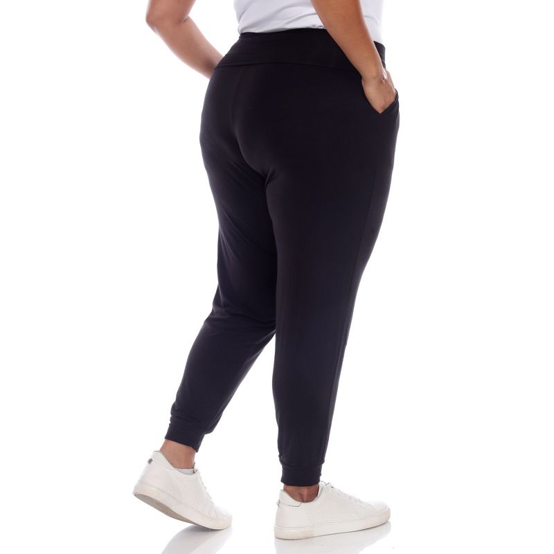 Women's Plus Size Harem Pants - White Mark, 4 of 6